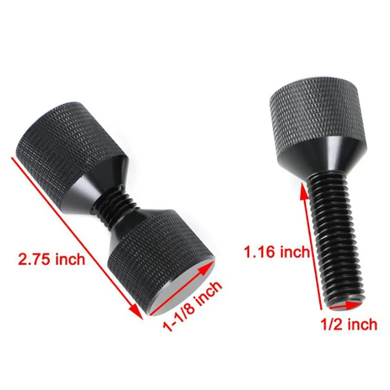 2/4pcs 1-1/8 Aluminum Flange Alignment Two-hole Pin Heavy Duty Two Hole Gradient Positioning Pin Locating Pins For Align Pipes