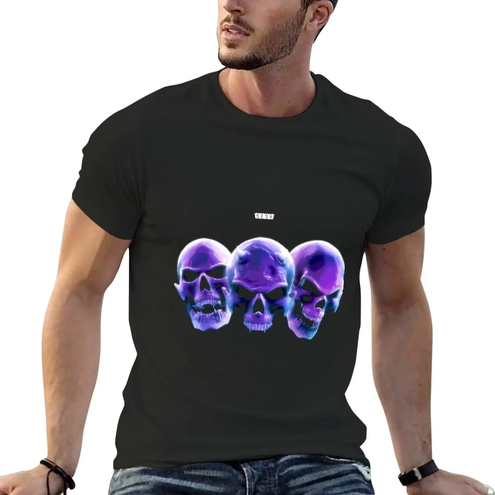 

PURPLE SESH SKULLS T-Shirt kawaii clothes cute tops mens clothes