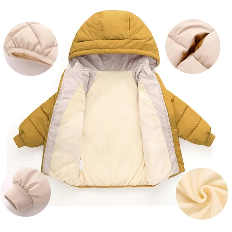 Jaqueta Infantil ĵ�� ���� ���� �ĵ�  �ҳ� ��Ŷ, 2023 ��ī, ��� �ܿ� ��ư ��Ʈ, 2-9 ��