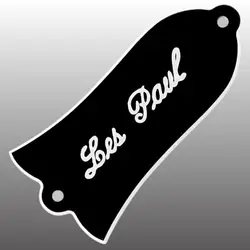 Bell Shape Black Custom Truss Rod Cover Plate with Dual Holes (Les paul)
