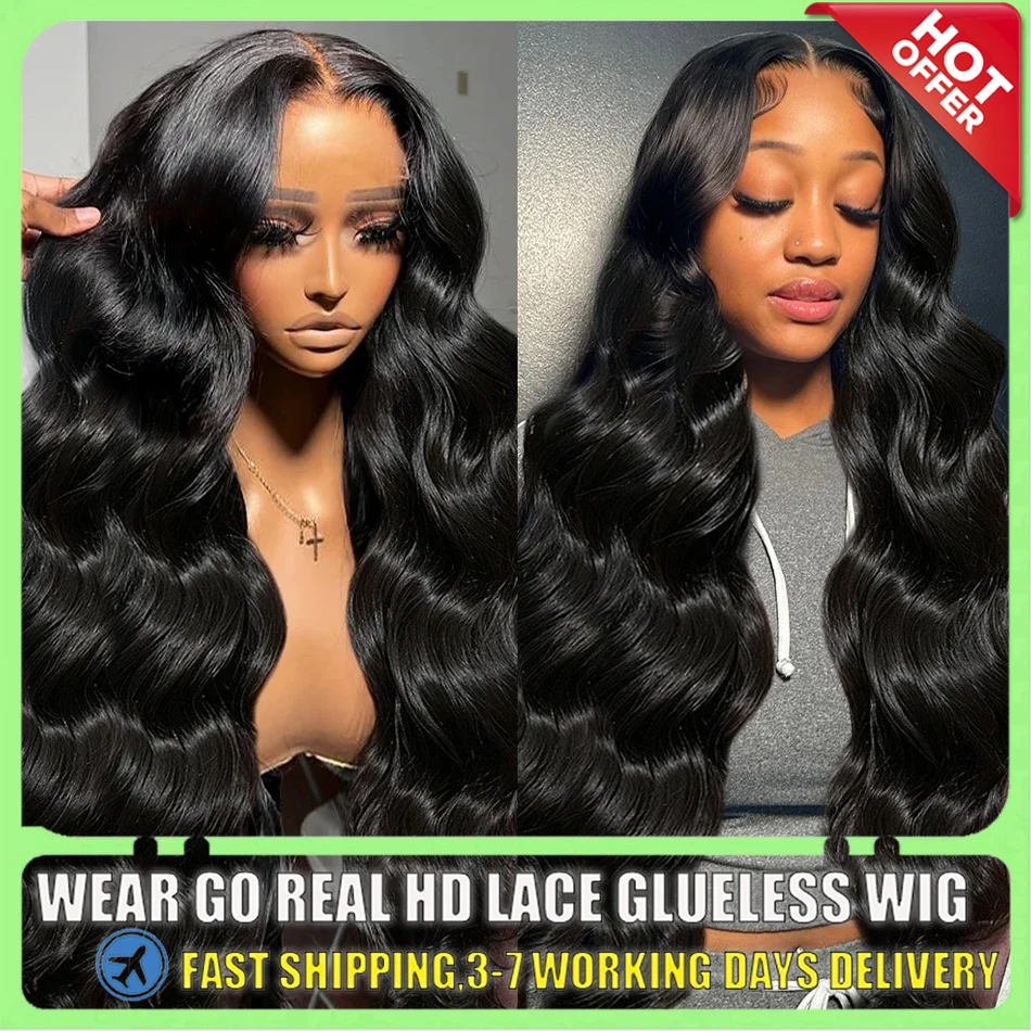 

Body Wave Transparent 13x4 13x6 HD Lace Front Wig 4x4 40 Inch Glueless Human Hair Wigs Brazilian Pre Plucked For Black Women