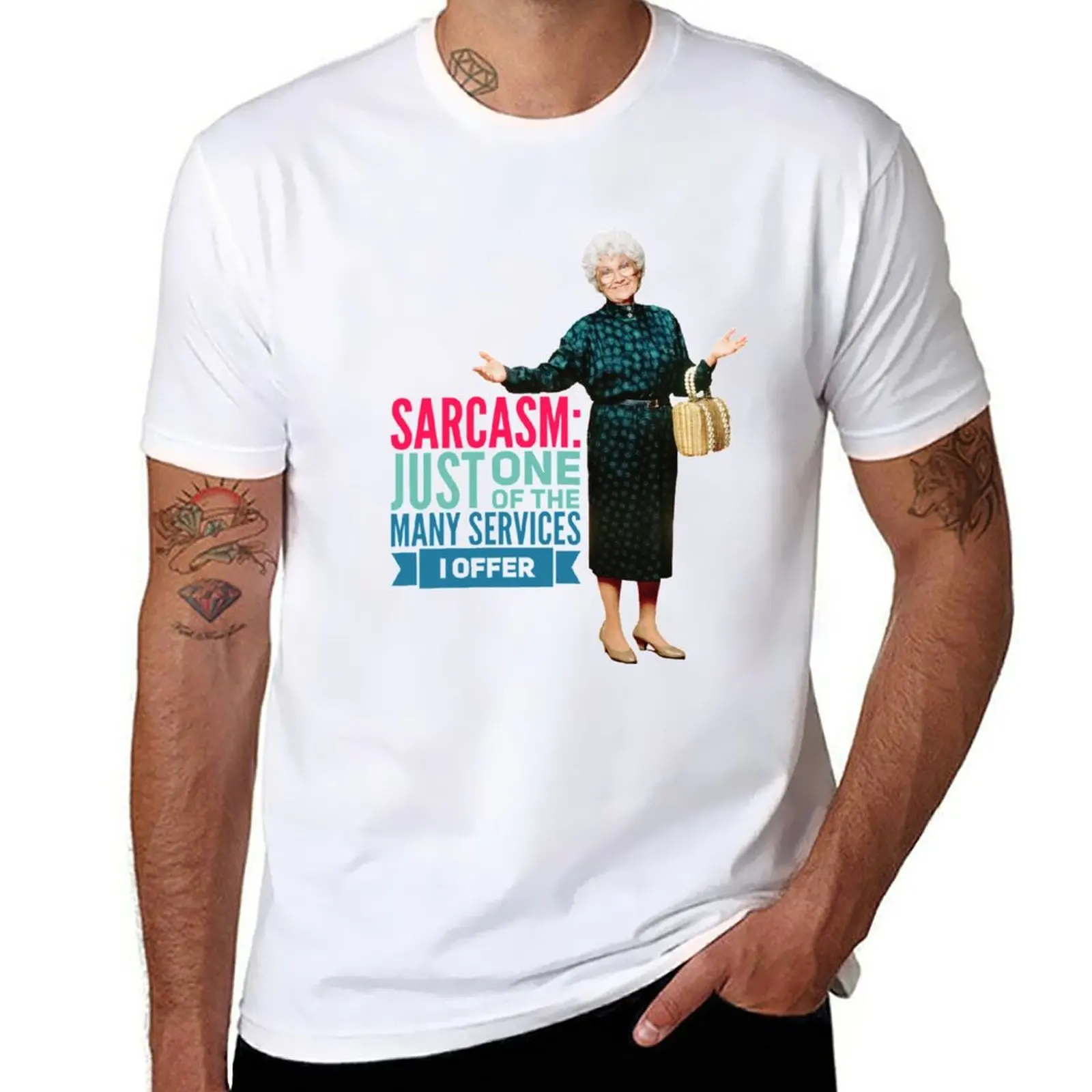 

New Golden Girls Sarcasm T-Shirt aesthetic clothes quick drying shirt fruit of the loom mens t shirts