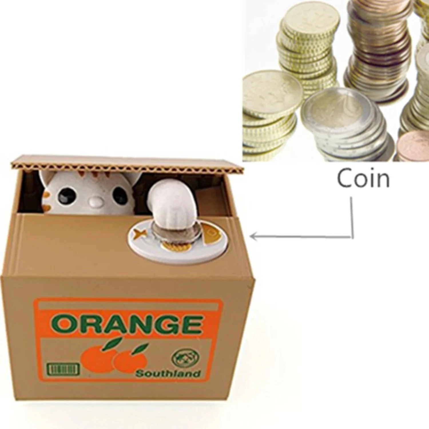 Adorable White Cat and Panda Coin Bank Money Saving Box for Kids - Perfect Gift! 2