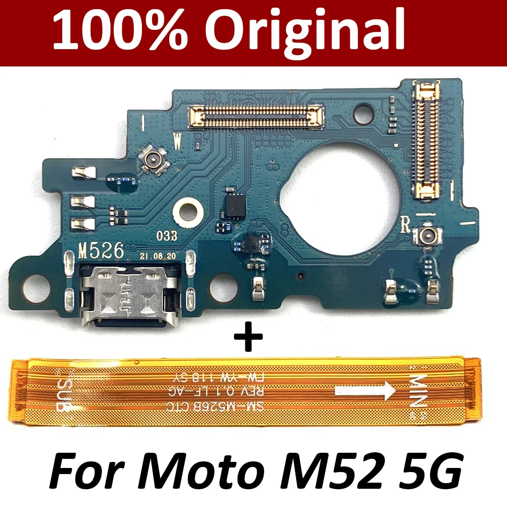 

100% Original For Samsung Galaxy M52 5G M526 M526B USB Charging Port Microphone Dock Connector Main Board Flex Cable