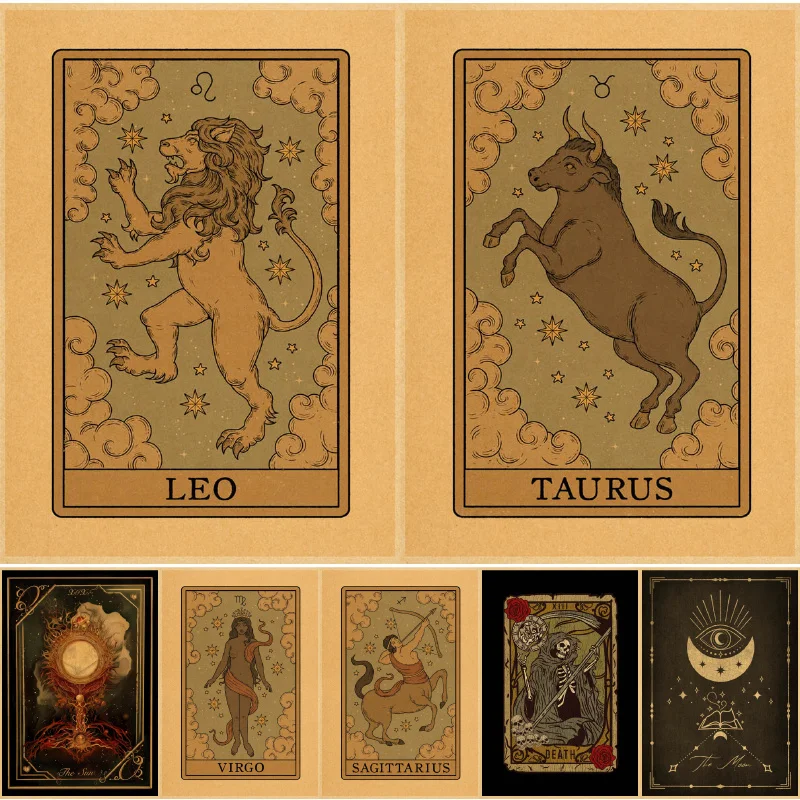 tarotcardsPosterFantasykartytarotaspalanieHomeBarCafesztuka