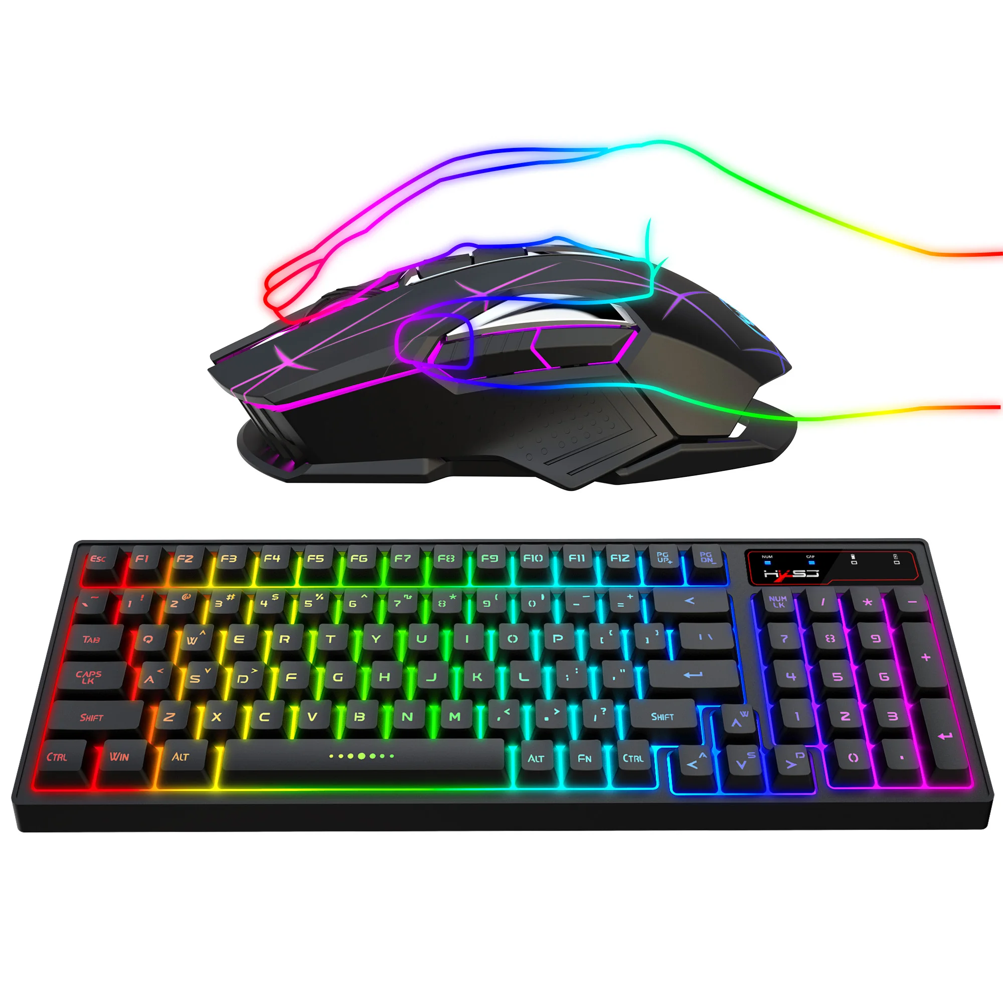 2.4G Wireless Keyboard and Mouse Combo Mini Multimedia Full-size Keyboard Mouse Set For Computer Notebook Laptop Desktop