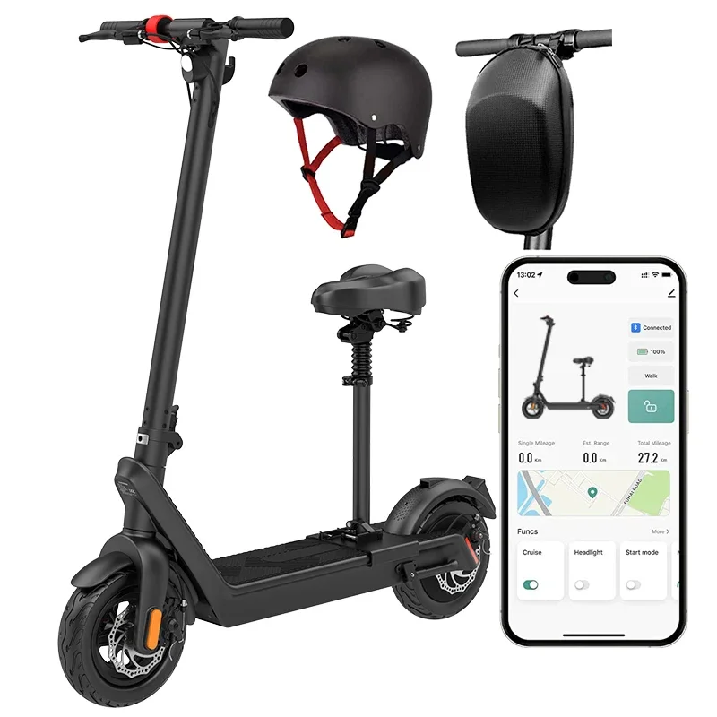 Chinese warehouse 100kilometers long distance 1000W powerful fast electric scooter electric folding x9 mobile kick adult scooter