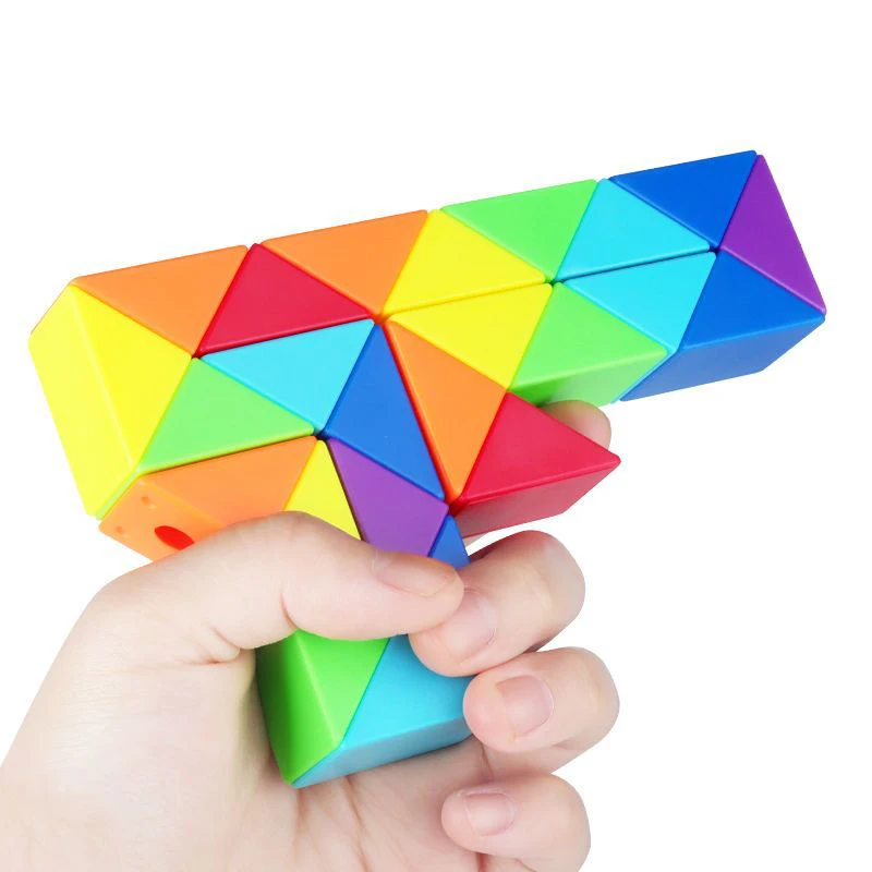 Rainbow Magic Snake Cube Twist Puzzle Toy Speedcube Educational Toys Montessori Juguetes Cumpleaños Invitados Niños 4
