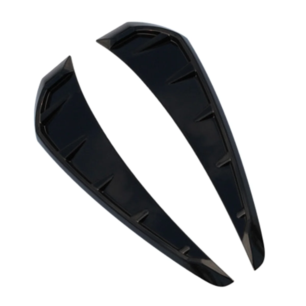 Nero Opaco Parafango Anteriore Spoiler Laterale Vent Air Wing Cover Trim Per Honda Civic 10Th