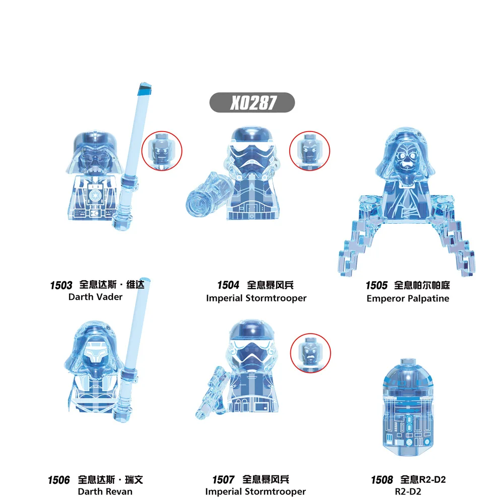 Wars Movie Building Blocks Doll Darth Vader Imperial Stormtrooper Mini Action Figures Ornament Model Decoration Kids Gifts