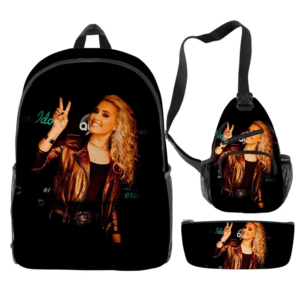 Gabby Barrett Merch 3 Pcos S/Set Saco Escolar De Viagem Saco Larapis Crossbody Bagl Terno Para Crianao As Aldult 2024