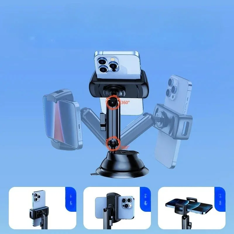 Eary Suction Cup Phone Mount Universal Phone Holders for Car Windshield/Dashboard/Window Fit for iPhone Samsung All Cellphone