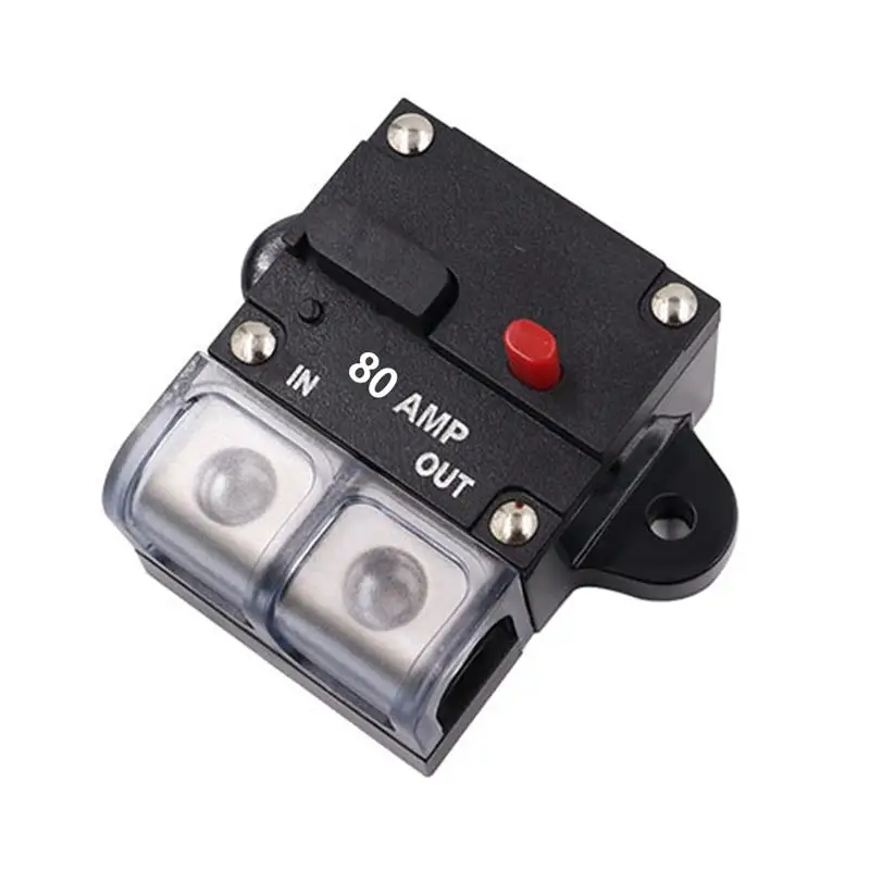50A 60A 80A 100A 150A 200A 250A 300A AMP Circuit Breaker Fuse Reset Car Boat Auto Waterproof Security Fuse Accessories