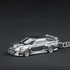 1/64 Electroplate Alloy Model Car Key chain GTR R34 RS7  Diecasts Metal collection decoration Exquisite gift box 3
