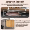Under Cabinet Cutting Board Organizer Holder Kitchen Hanging Chopping Board Pot Lid Kitchenware Storage Rack Stainless Steel 3