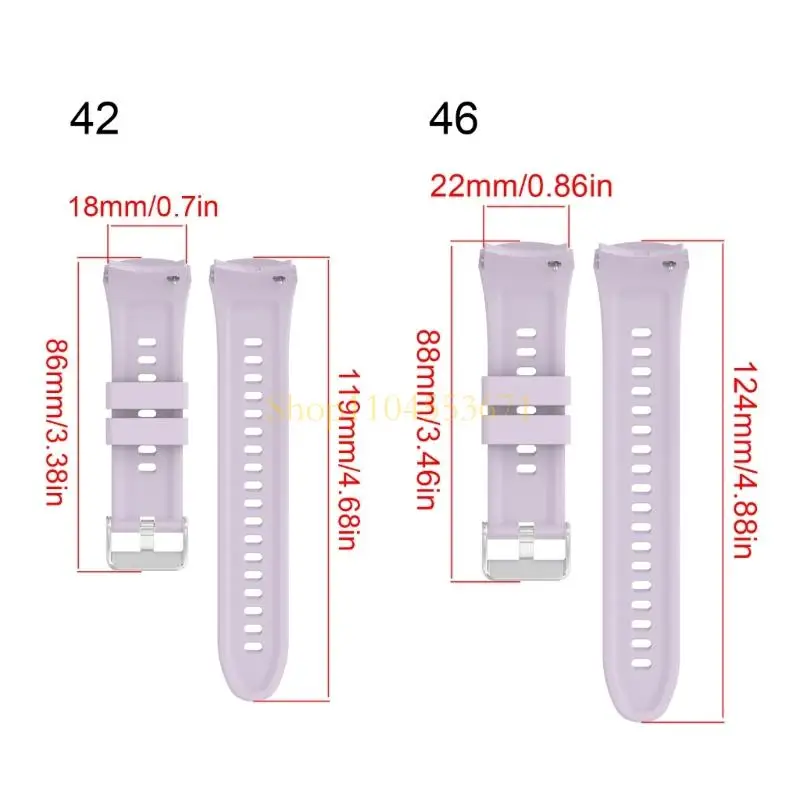 베스트 셀러 42mm 46mm 편안한 스포츠 팔찌 팔찌 벨트 태양 방지 소재 미끄럼 방지 질감 긴 착용 5