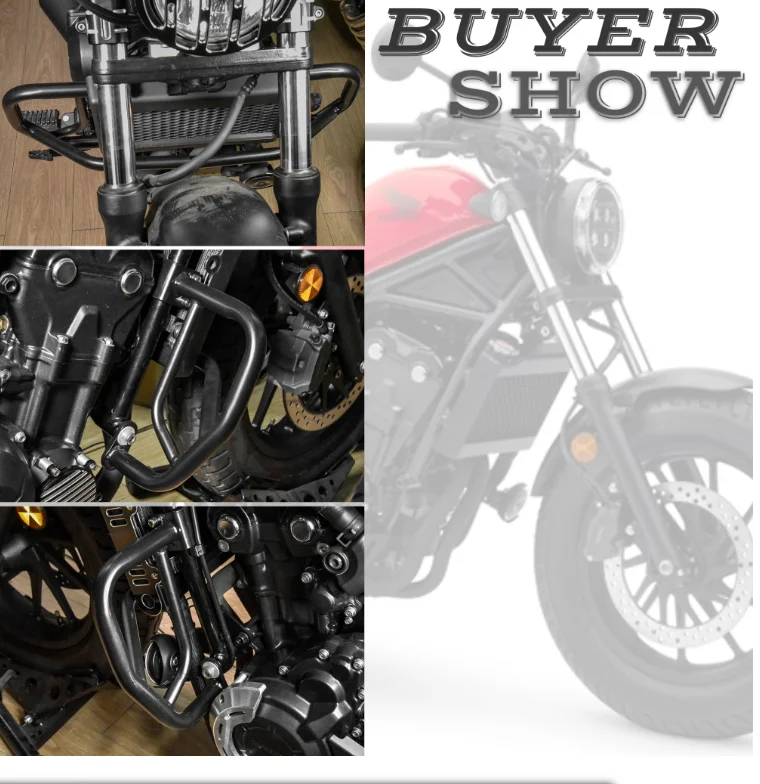 

Для HONDA REBEL 500 300 CMX500 CMX300 2017-2020 мотоциклетная шоссе, бампер, защита двигателя, аварийные брусья, защита корпуса для трюков