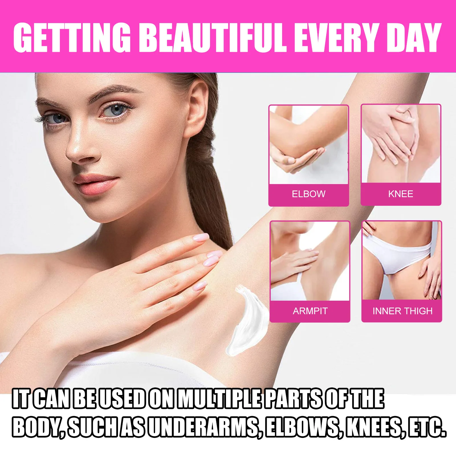 Whitening Cream Knee Buttock Inner Thigh Bleach Remove Melanin Dullness Fade Dark Spots Nourishing Underarm Brightening Cream 4