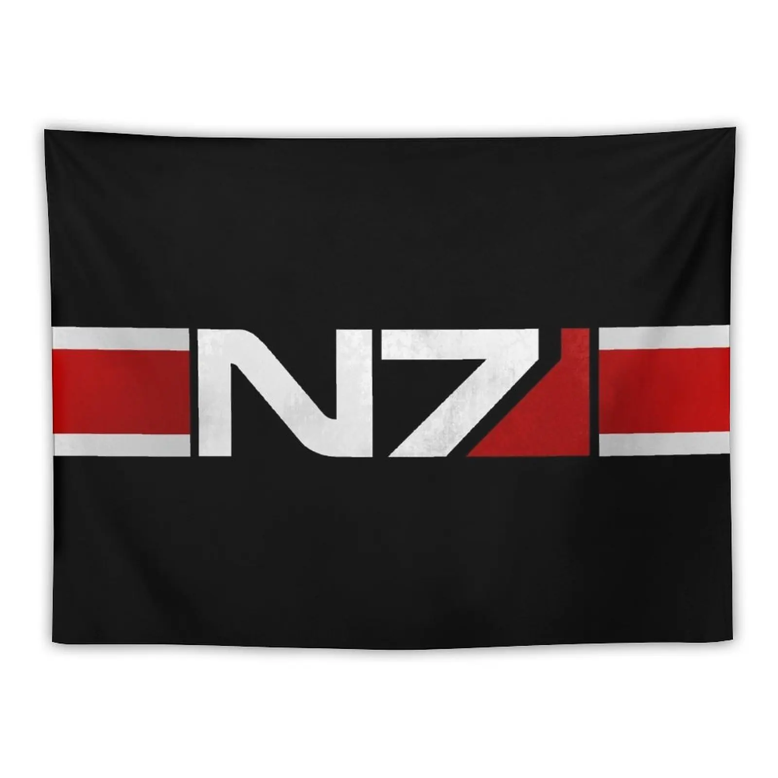 

New Mass Effect Horizontal N7 Tapestry Room Decorations Aesthetic Christmas Decoration