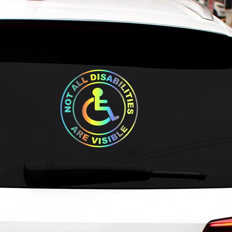 Not All Disabilities Are Visible Car Sticker 4