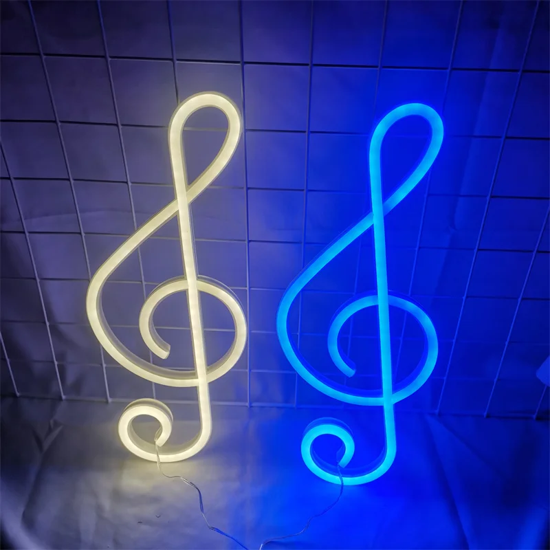 Description Picture 5 of itemLED Musical Note Neon Light Festival Atmosphere Decoration Neon Lamp Glowing For KTV Bar Party Bedroom Wall Decor Adult Gift