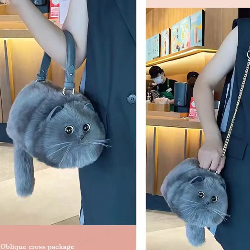 Cat Messenger Bag Women Cross bag versatile small cute fashionable autumn winter high-level design pet carrier bag pet bag shoulder messenger bag