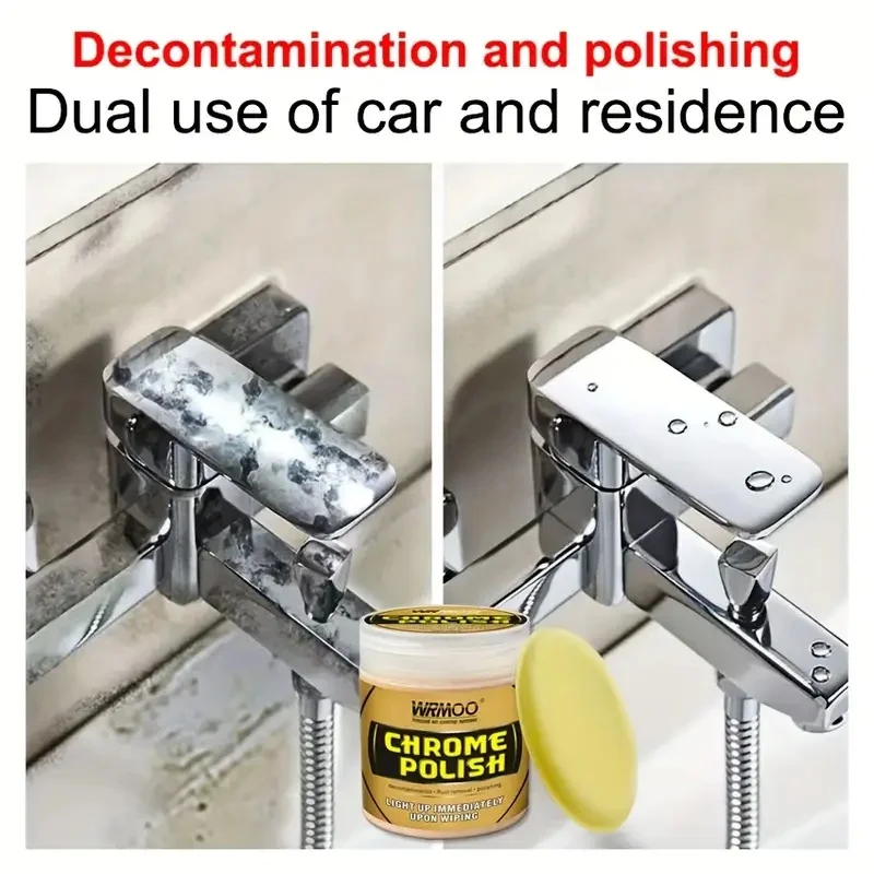 Car Chrome Restoration Paste Door Handle & Window Trim Repair Auto Emblem & Trim Renovation Polishing Oxidation Paste Single