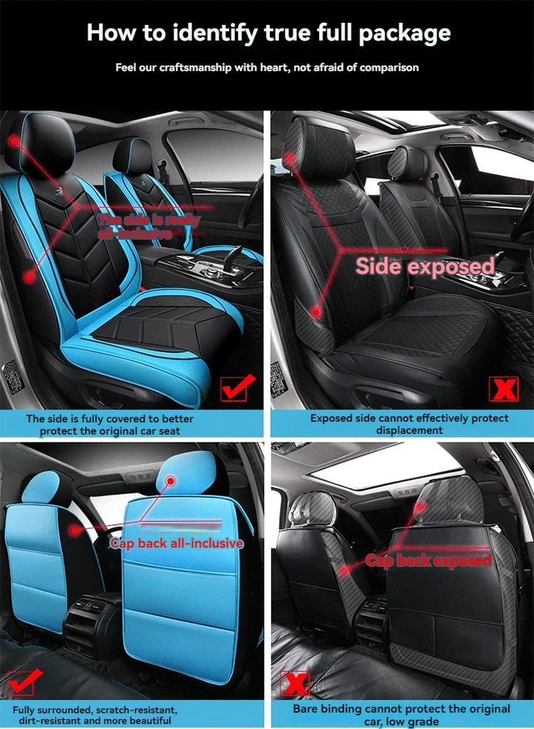 Five Seater All Season Universal Car Leather Seat Cover For Opel Vauxhall Astra Merina Zafira Insoia Corsa Vectra Auto Protector