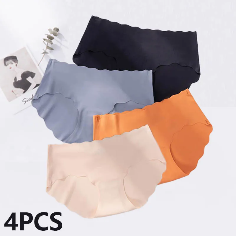 4Pcs-lot-Sexy-Women-s-Seamless-Panties-Set-Underwear-Comfort-Briefs-Low ...