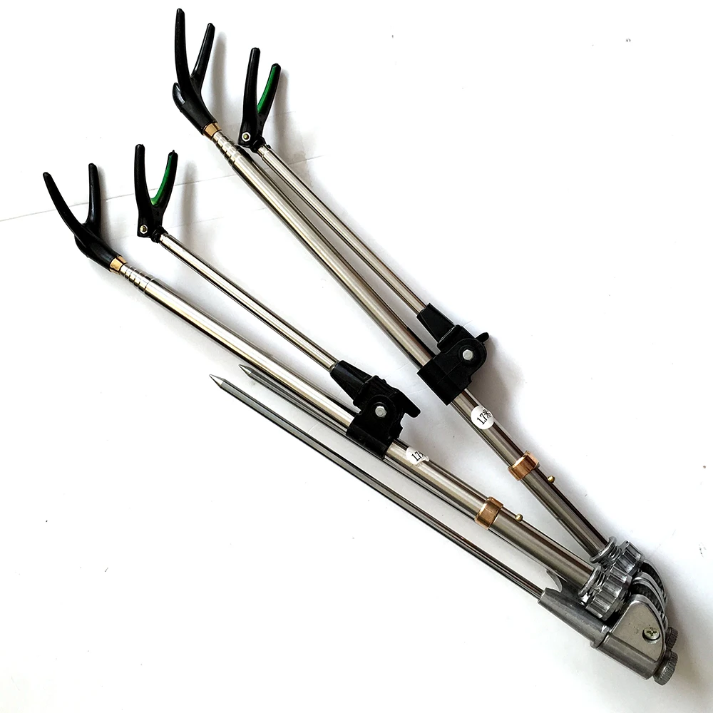 

1.5-2.4m Fishing Bracket Rod Holder Telescopic Bracket Support Stand for Fishing Rod Foldable Angler Gadget Hand Rod Holder