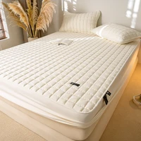 Housse de matelas imperméable de haute qualité-protecteur de matelas hypoallergénique antimicrobien, drap-housse silencieux, couleur unie 4