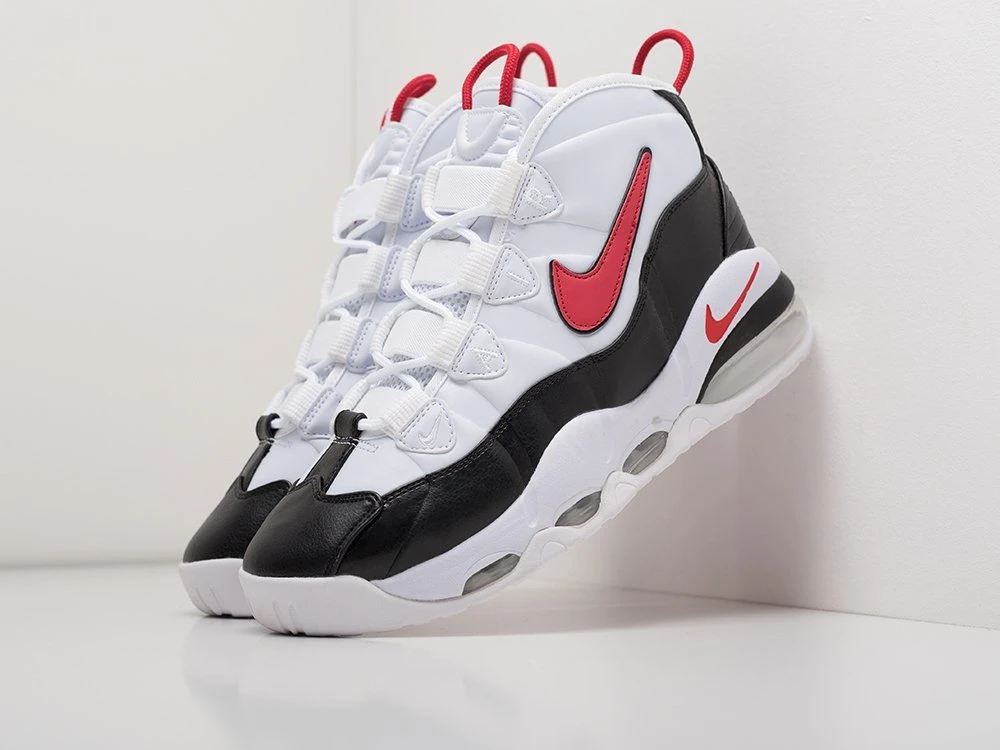 nike uptempo 95 white red