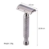 CNC 316 L Stainless Steel Material Men Safety Double Edge Razor Shaving With Non-slip Handle Hand Polished Razors 2