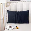 Pillowcase High-Quality Envelope Pure Cotton Pillowcover Solid Color Bedding Pillow Case 40x70 50x90 Sleep Pillow Cover 4
