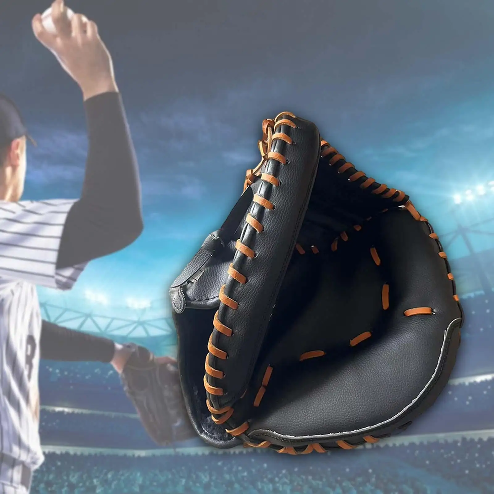 Thickened Baseball Glove Softball Mitt Flexibility Outfield Gloves Left Handed Comfortable PU Catcher Mitts for Training Match