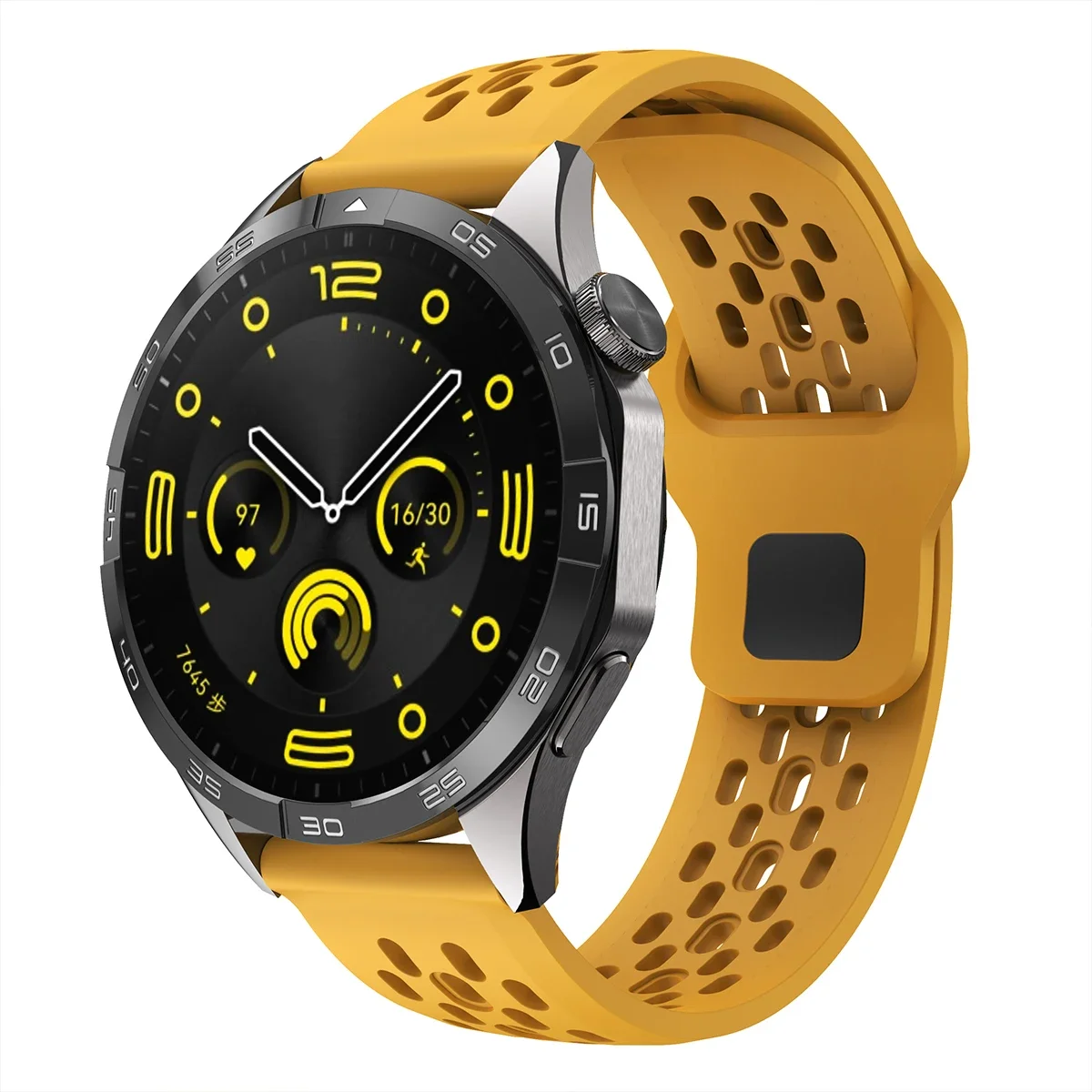 Versatile 20mm/22mm Silicone Smartwatch Strap