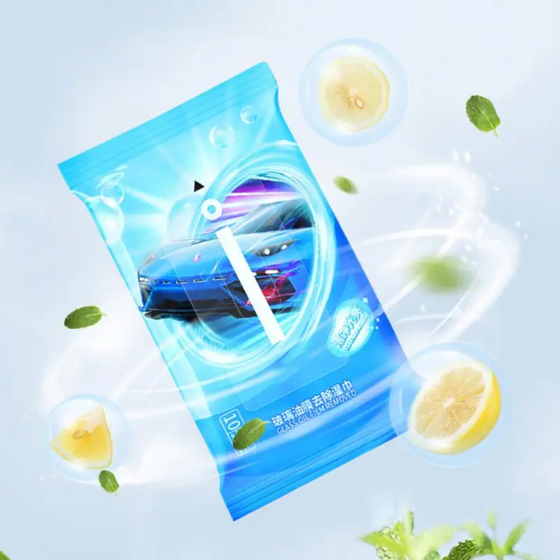 Fiber Car Wipes Car Glass Decontamination And Oil Film Removal Windshield Cleaning Wipes Car Cleaning Tool Accessories