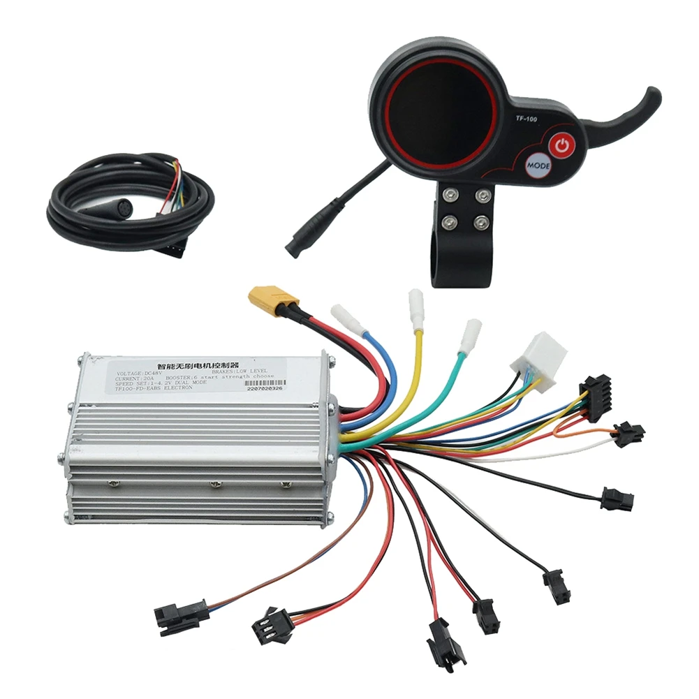 SCLS 48V 20A 전기 스쿠터 컨트롤러 대시보드 키트(전기 스쿠터 부품용 TF-100 디스플레이 스쿠터 포함)