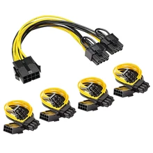 

Pcie Splitter Graphics Card Cable, GPU 8-Pin Pcie To Dual Pcie 8-Pin (6+2) Power Cable, PCI Express Power Splitter Cable