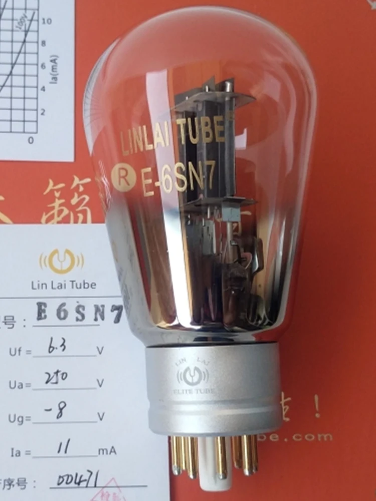 LINLAI Vacuum Tube 6SN7 Elite Series E-6SN7 Replace 6SN7 CV181 6N8P 6H8C 5692 HIFI Audio Valve Tubes Electronic Tube Amplifier