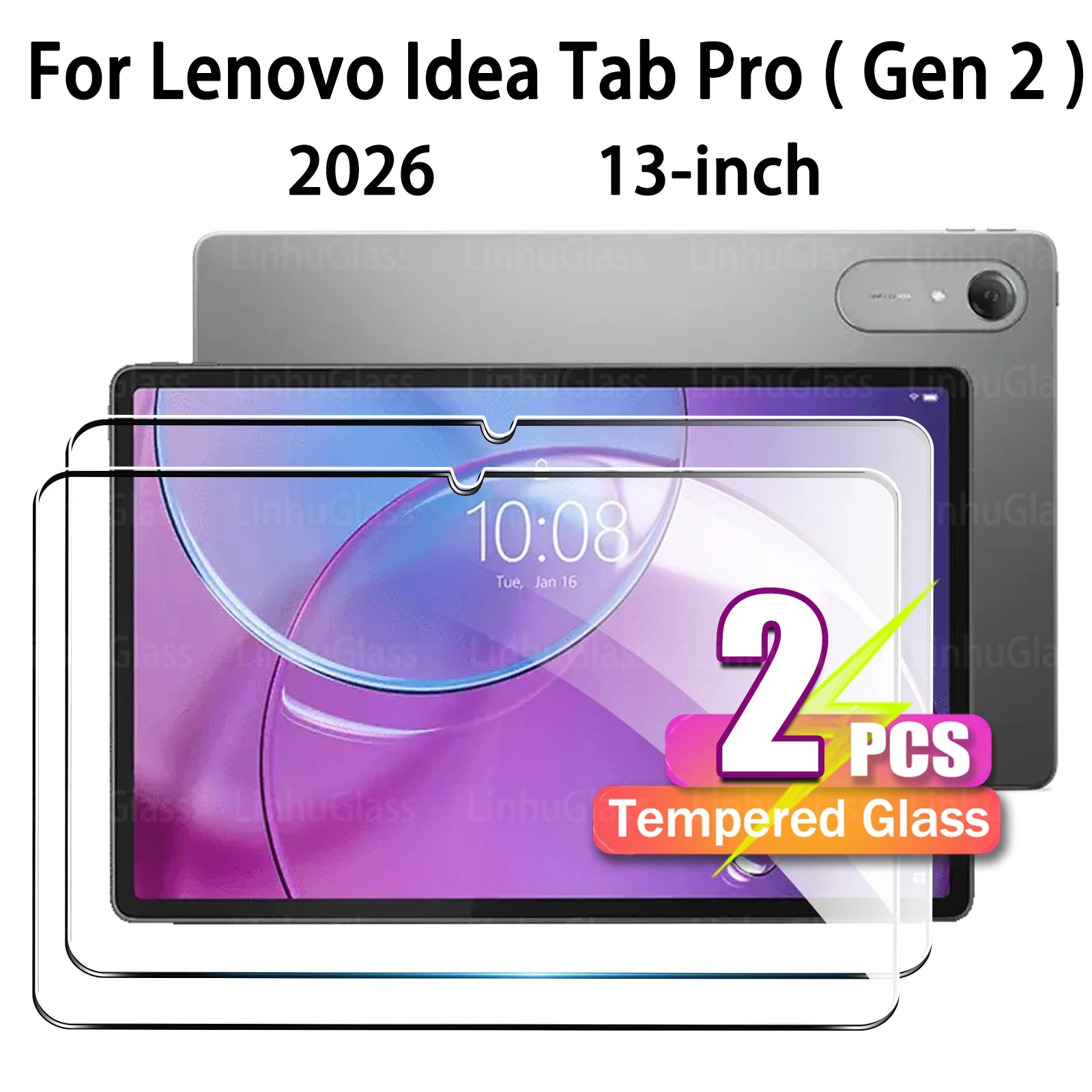Premium HD Clear 9H Durable Bubble-Free Anti-Scratch Tempered Glass Tablet Screen Protector (13 Inch)