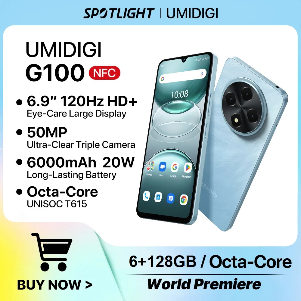 UMIDIGI　G100A　4GB128GB アンドロイド14 6000mAh UMIDIGI G100A 4GB 128GB 6.9
