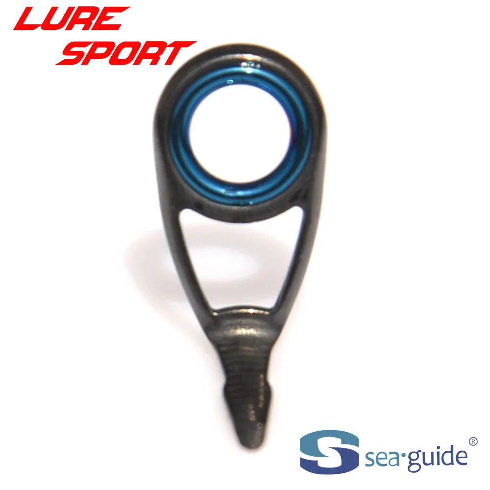 SeaGuide 9 10 11 12 개 스핀 가이드 세트 블루 LS 링 블랙 스틸 프레임 HBXOHLSG-4 25로드 빌딩 부품 수리 DIY 액세서리