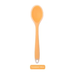 Multicolor Silicone Cooking and Baking Spoon (Transparent Yellow)