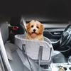 Portable Pet Car Seat with Detachable Armrest Pillow Lift Seat Safety Buckle and Central Control for Medium Small Dogs and Cats 4