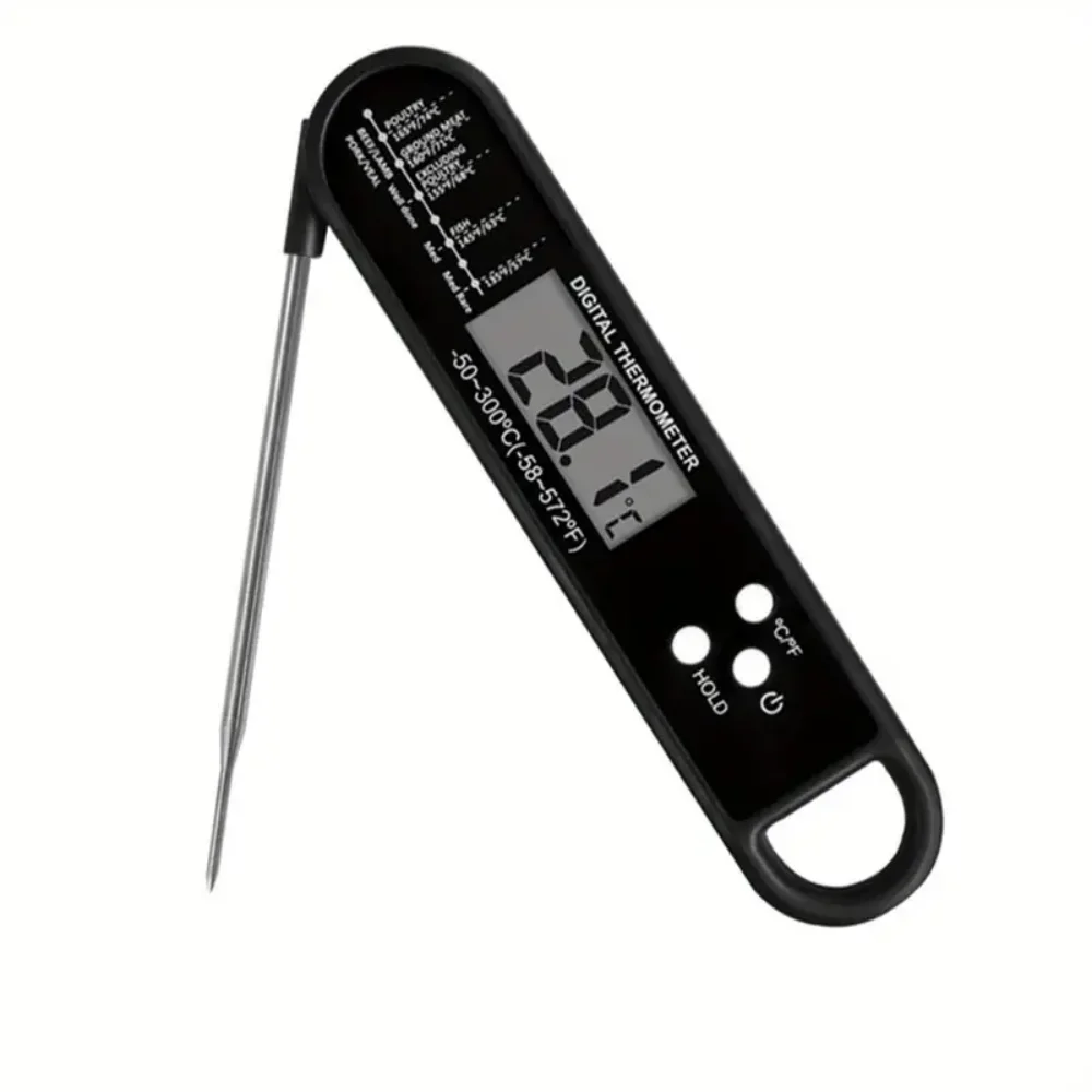 Stainless Steel Digital Instant Read Cooking Thermometer with Probe