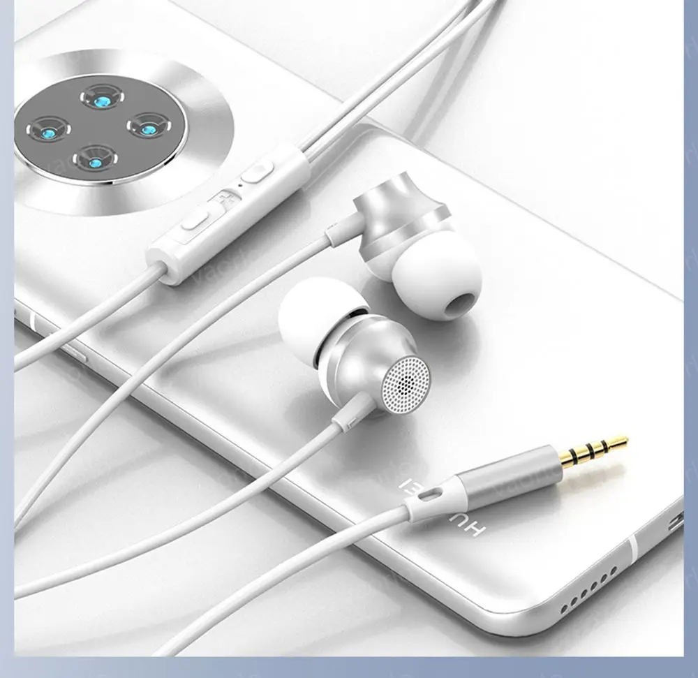 Digital Chip Wired Earphone 3.5mm AUX/Type C 9D HiFi Surround Heavy Bass In-Ear