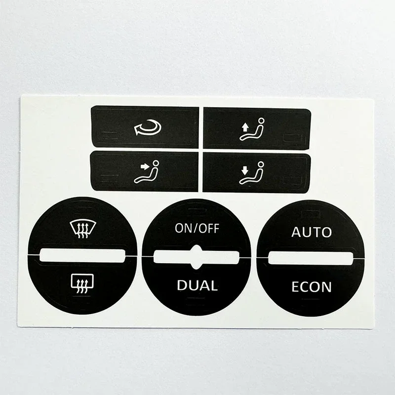 1PC Worn Peeling Buttons Repair Sticker for VW GOLF Mk5 PASSAT AC Control Button Decals  Automotive Interior Car Accessories