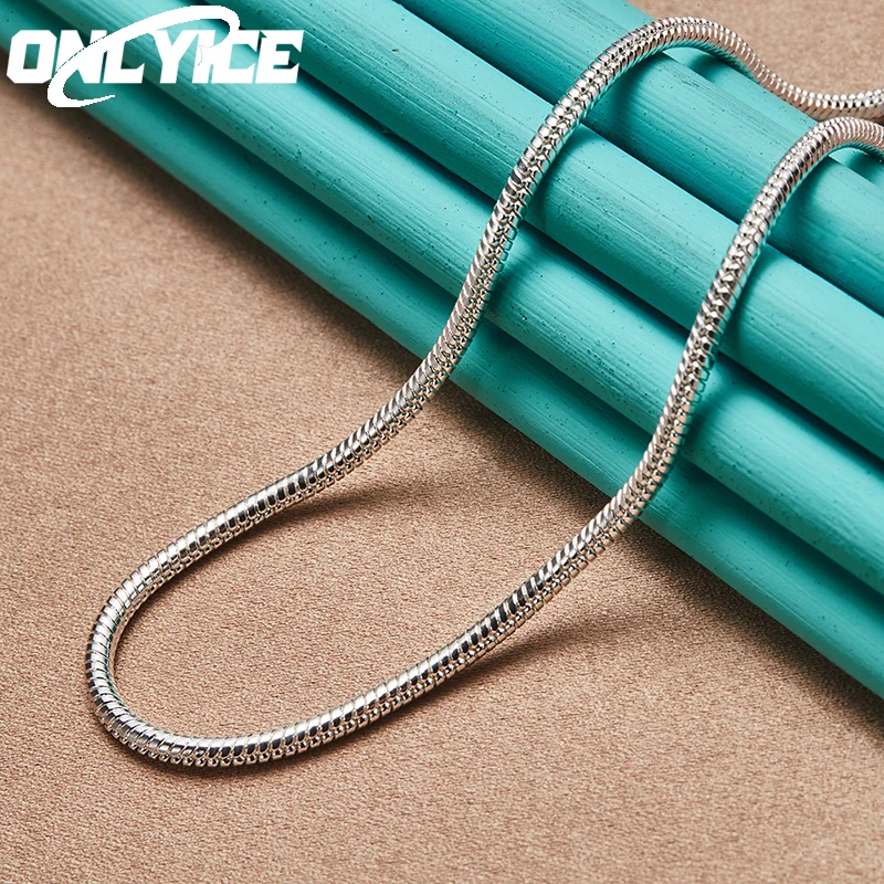 

Wholesale 16/18/20/22/24/26/28/30 Inch 925 Sterling Silver 3mm Snake Chain Necklace Fashion Party Jewelry Women Man Wedding Gift