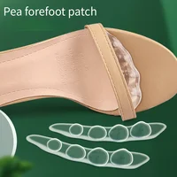 Semelles intérieures en silicone pour les pieds, sandales en gel pour femmes, coussinets non alds pour l'avant-pied, chaussures confortables, absorption des chocs, coussin de chaussure, soins des pieds 6